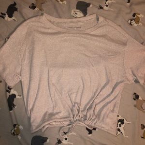 American Eagle sweater t shirt with drawstring